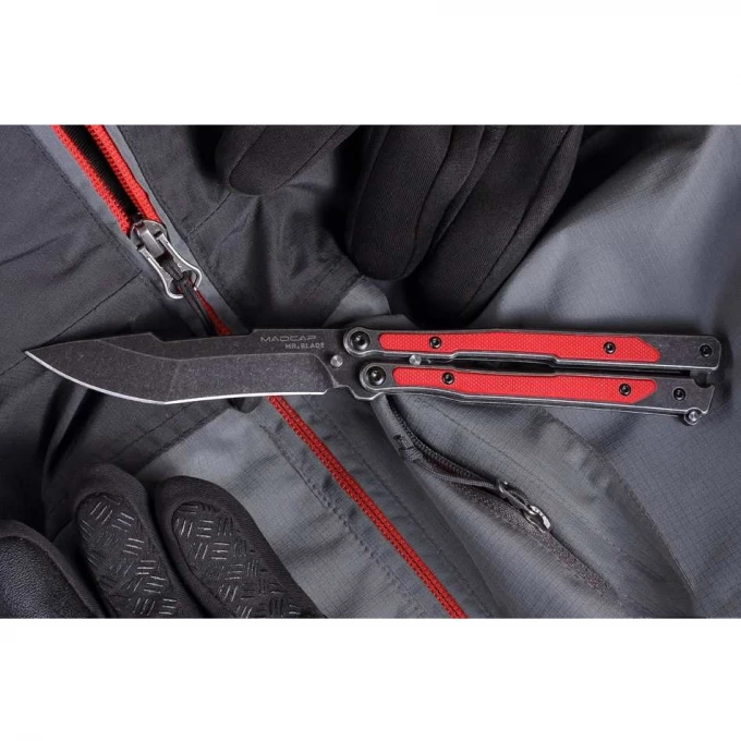 Нож складной "MADCAP" (red, black, s/w)