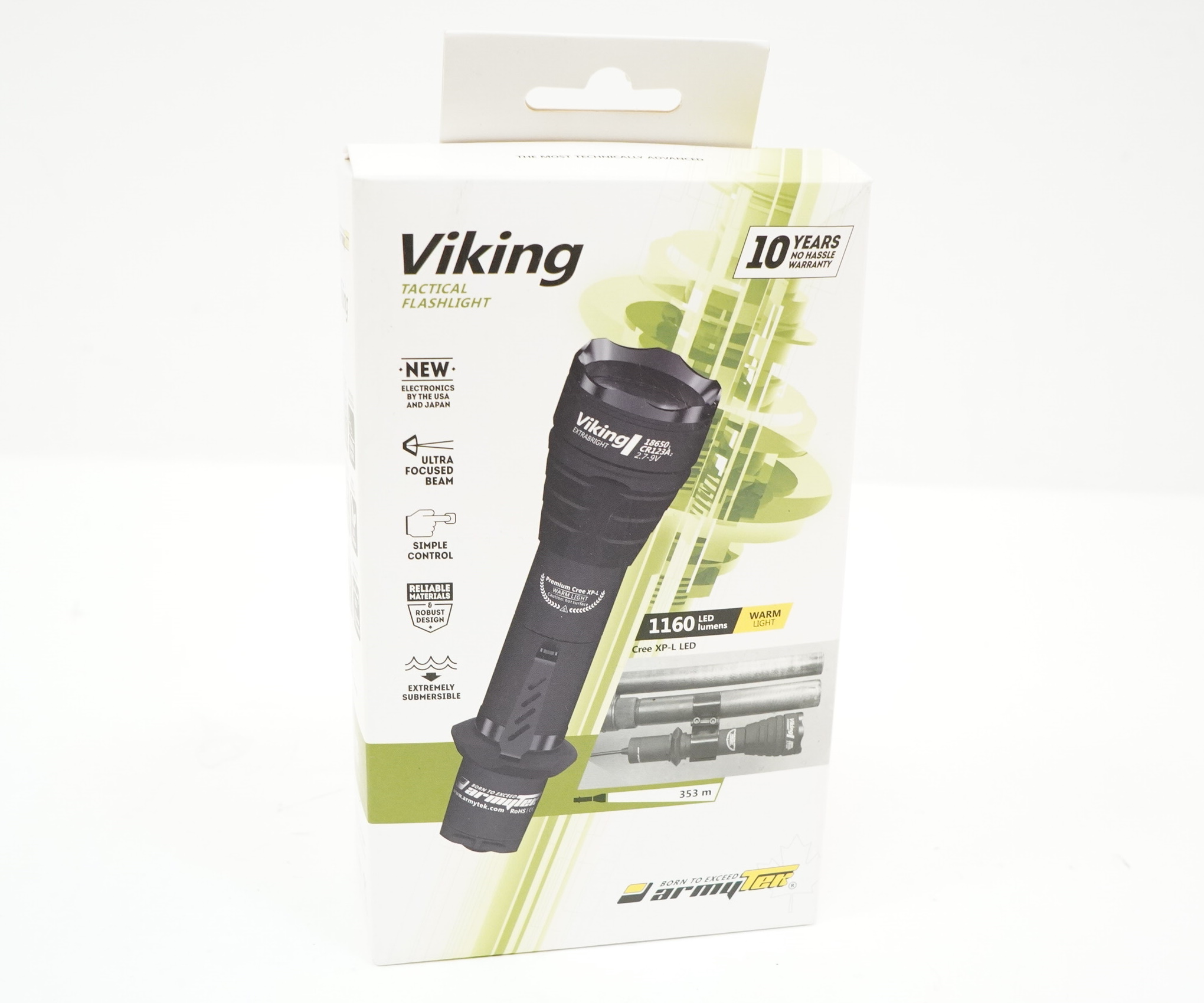 Фонарь тактический Viking v3 XP-L (теплый свет)